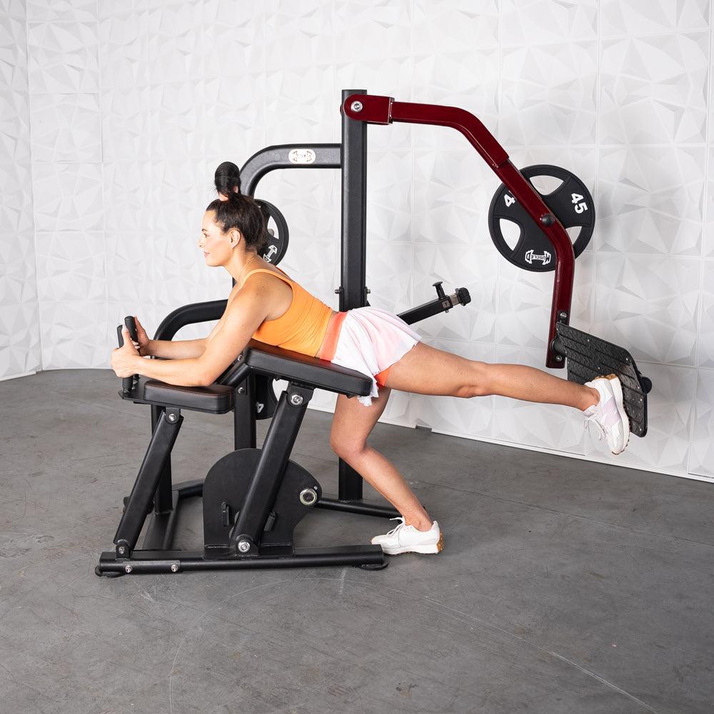Pro Strength Booty Shaper - Muscle D Fitness - Adjustable, Plate Loaded, Glute Kick - Grit Grind Strength
