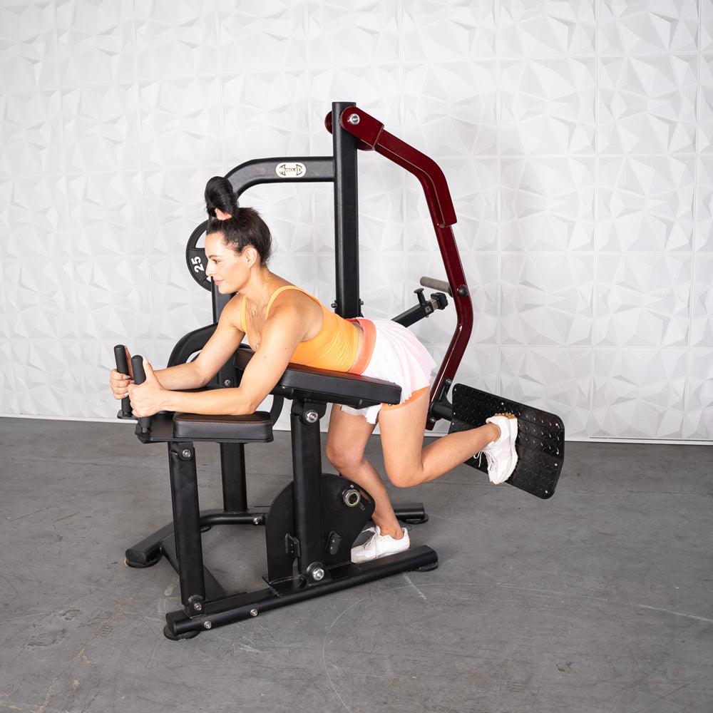 Pro Strength Booty Shaper - Muscle D Fitness - Adjustable, Plate Loaded, Glute Kick - Grit Grind Strength