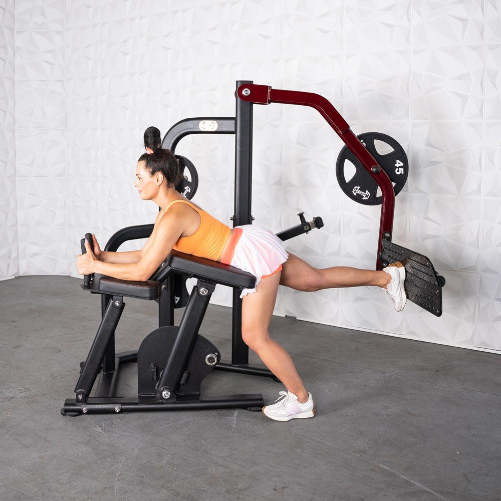 Pro Strength Booty Shaper - Muscle D Fitness - Adjustable, Plate Loaded, Glute Kick - Grit Grind Strength