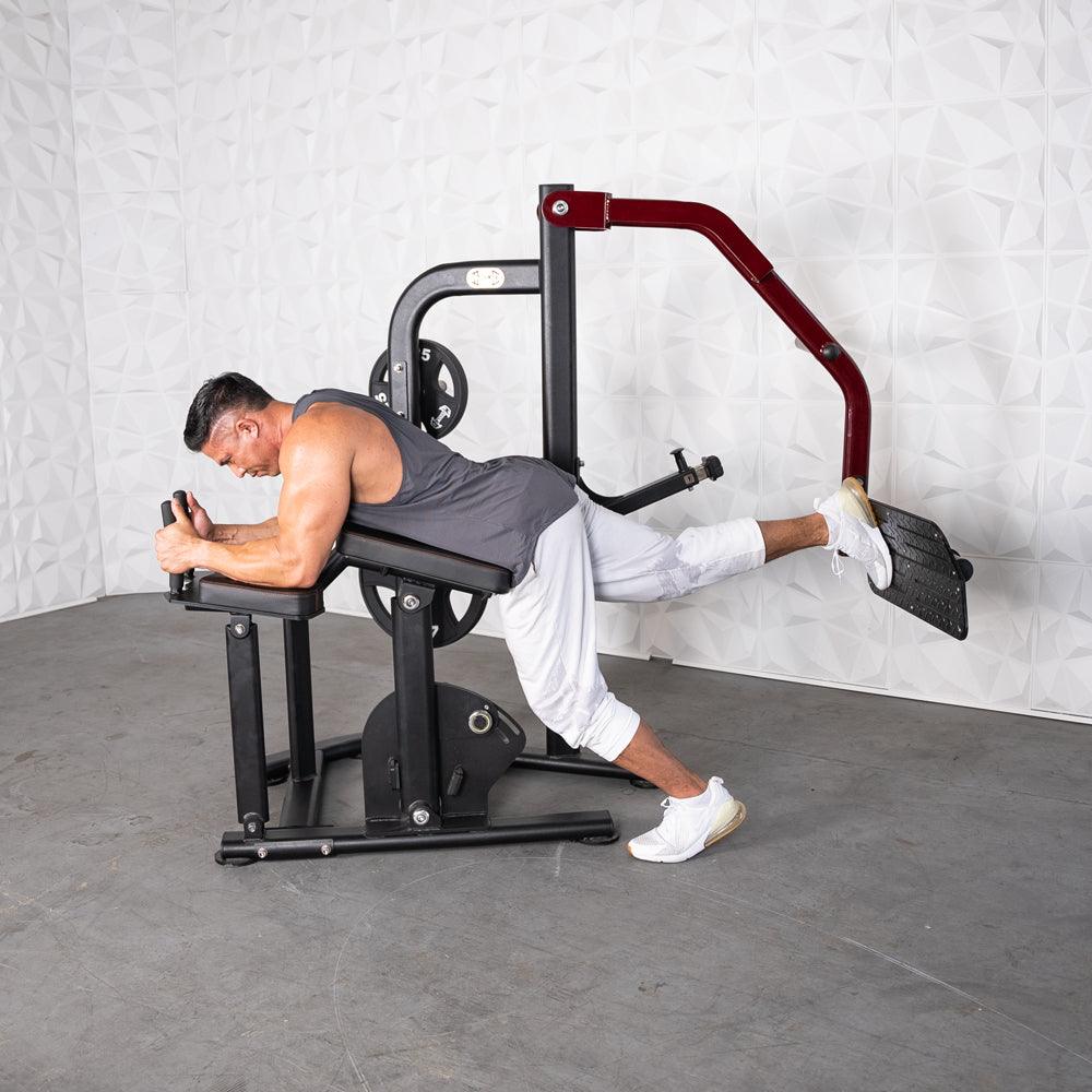 Pro Strength Booty Shaper - Muscle D Fitness - Adjustable, Plate Loaded, Glute Kick - Grit Grind Strength