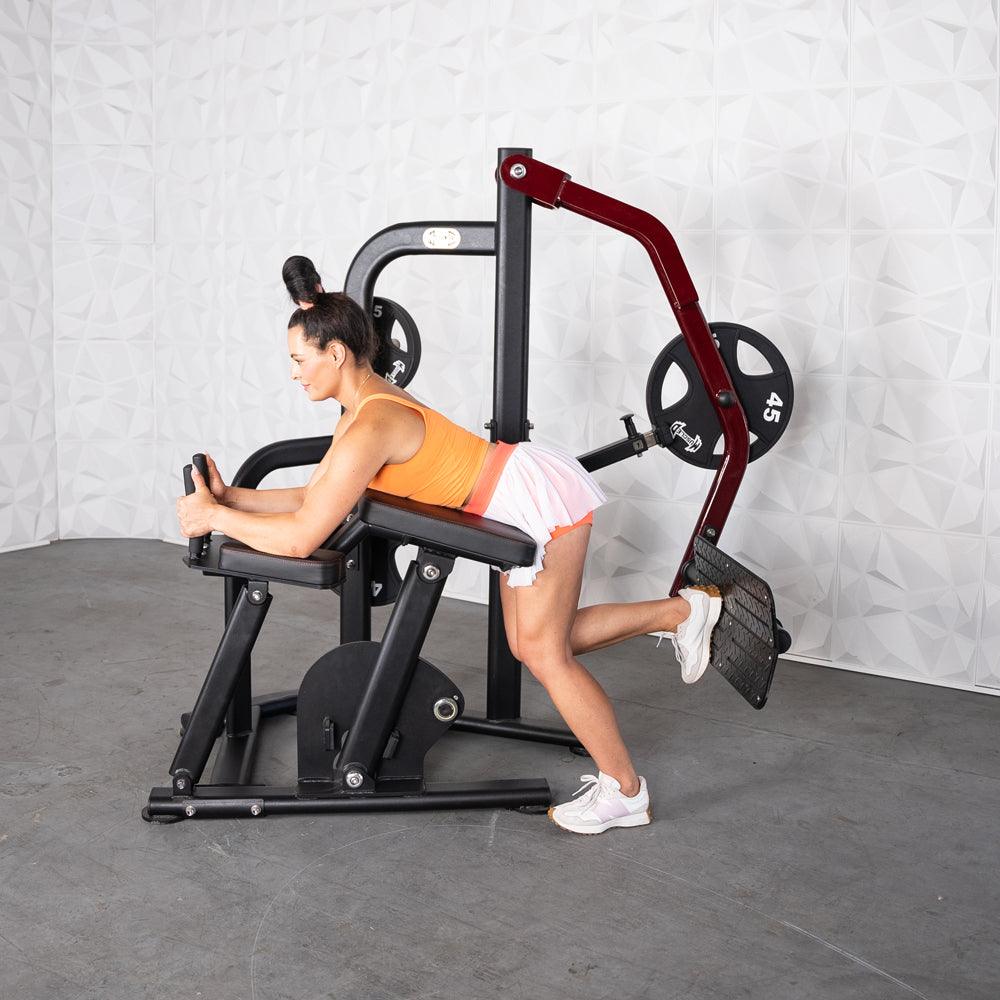Pro Strength Booty Shaper - Muscle D Fitness - Adjustable, Plate Loaded, Glute Kick - Grit Grind Strength