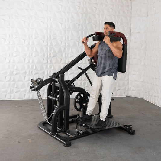 Pro Strength Drop Squat - Muscle D Fitness - Adjustable Plate Loaded Squat Machine - Grit Grind Strength