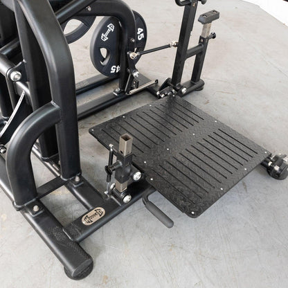 Pro Strength Drop Squat - Muscle D Fitness - Adjustable Plate Loaded Squat Machine - Grit Grind Strength