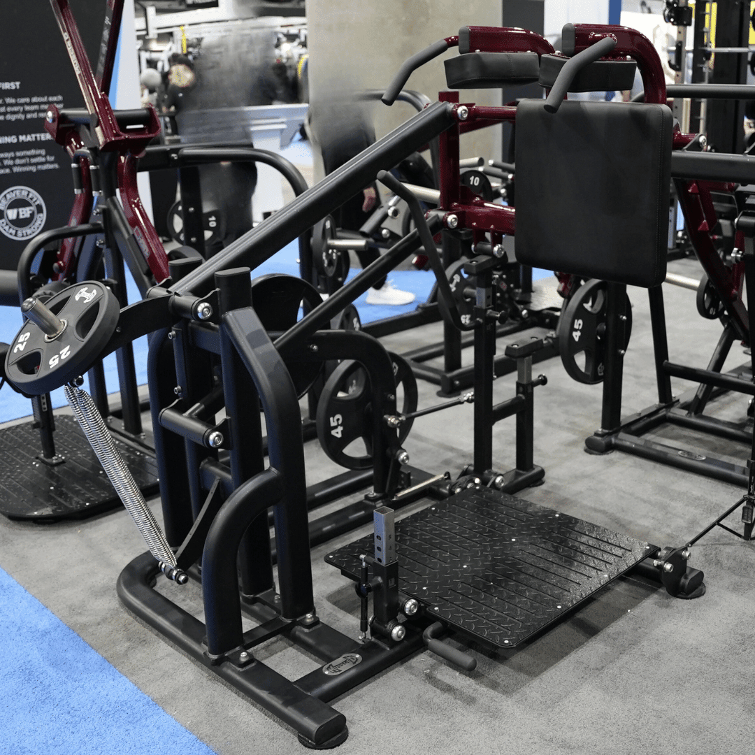 Pro Strength Drop Squat - Muscle D Fitness - Adjustable Plate Loaded Squat Machine - Grit Grind Strength