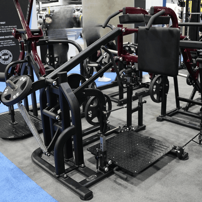 Pro Strength Drop Squat - Muscle D Fitness - Adjustable Plate Loaded Squat Machine - Grit Grind Strength