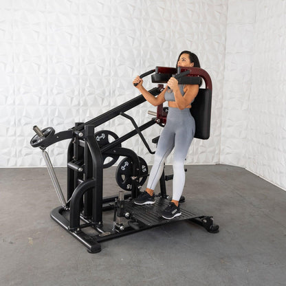 Pro Strength Drop Squat - Muscle D Fitness - Adjustable Plate Loaded Squat Machine - Grit Grind Strength