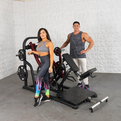 Pro Strength Dynamic Row - Chest Supported - Muscle D Fitness - Premium Adjustable Plate Loaded - Grit Grind Strength