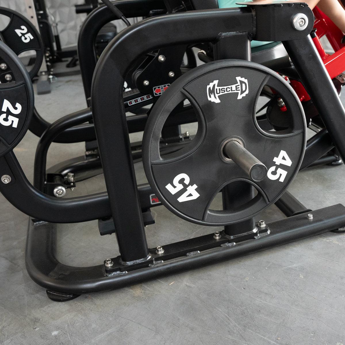 Pro Strength Glute / Outer Thigh - Muscle D Fitness - Plate Loaded Abductor / Hip Extension - Grit Grind Strength