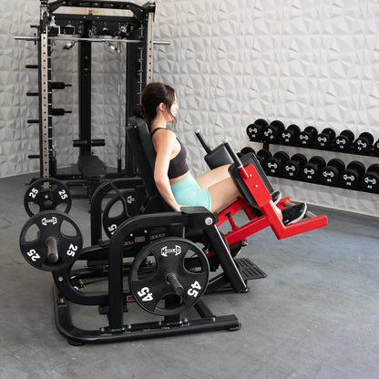 Pro Strength Glute / Outer Thigh - Muscle D Fitness - Plate Loaded Abductor / Hip Extension - Grit Grind Strength