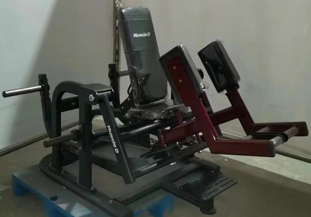 Pro Strength Glute / Outer Thigh - Muscle D Fitness - Plate Loaded Abductor / Hip Extension - Grit Grind Strength