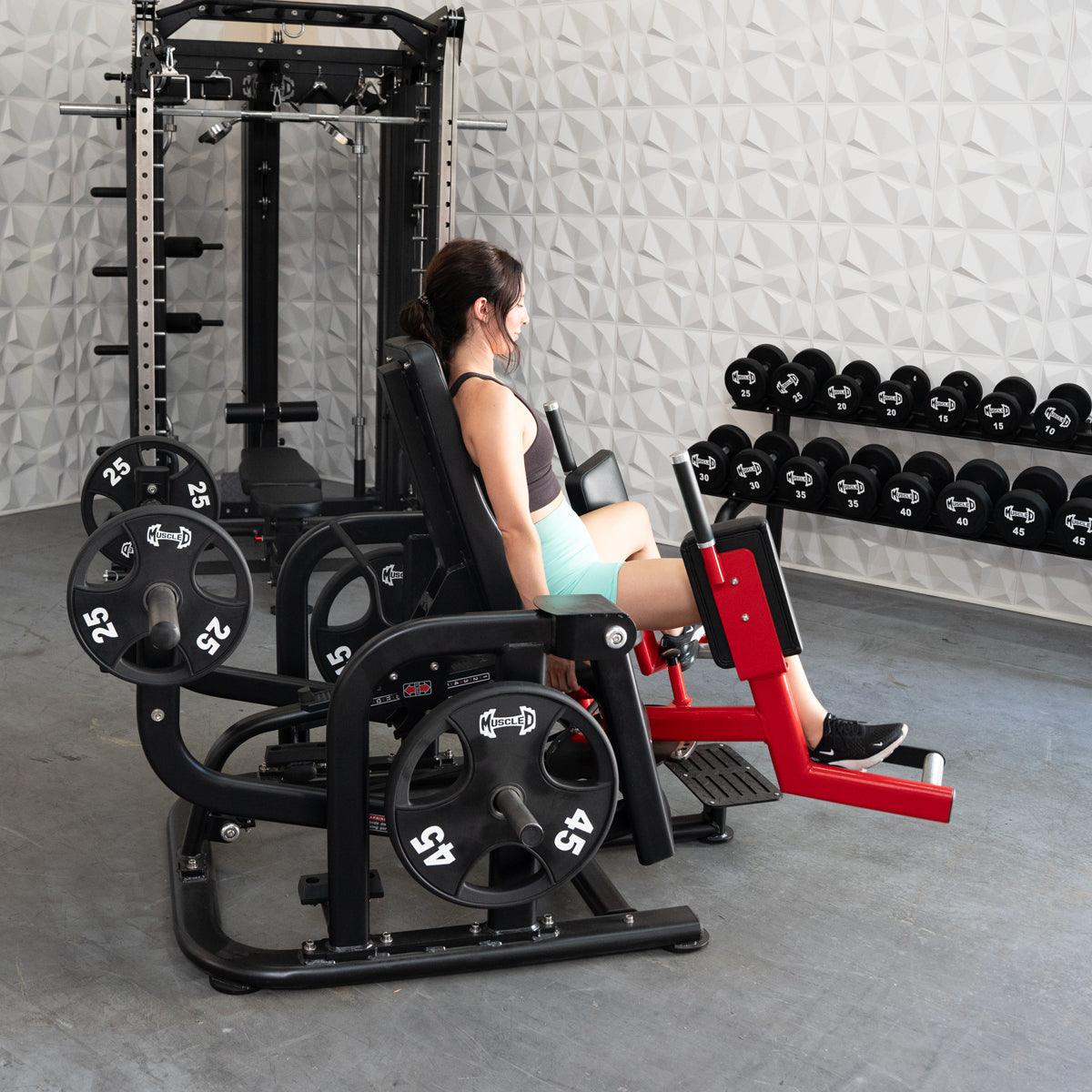 Pro Strength Glute / Outer Thigh - Muscle D Fitness - Plate Loaded Abductor / Hip Extension - Grit Grind Strength