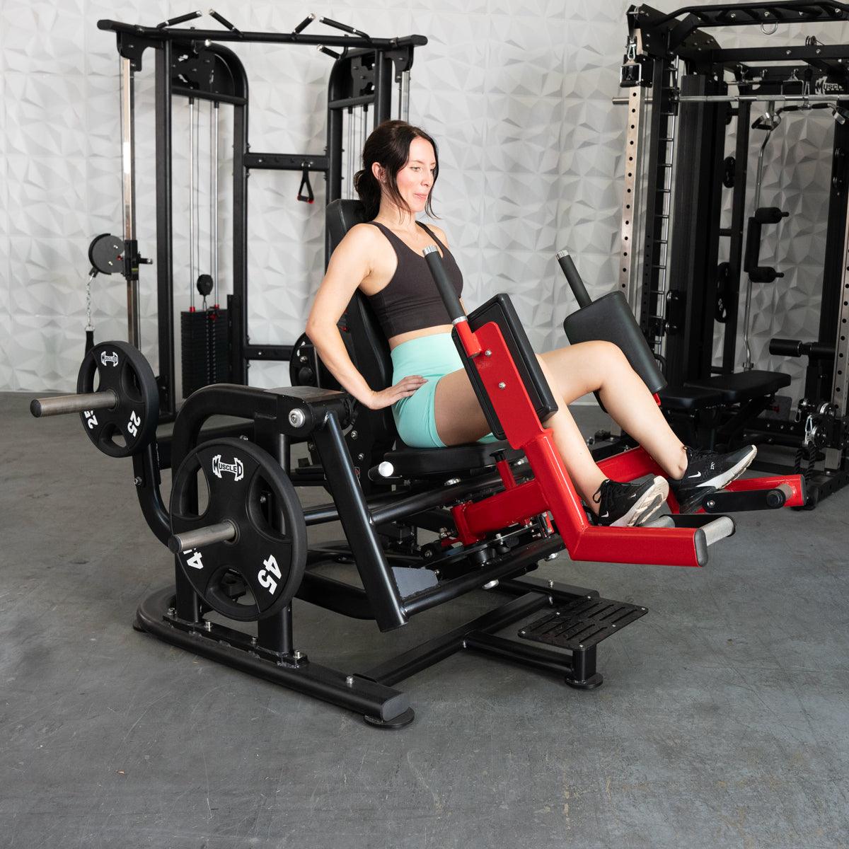 Pro Strength Glute / Outer Thigh - Muscle D Fitness - Plate Loaded Abductor / Hip Extension - Grit Grind Strength