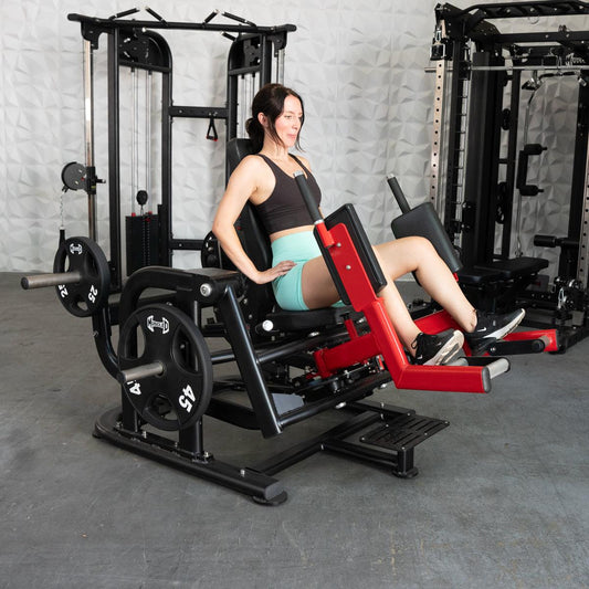 Pro Strength Glute / Outer Thigh - Muscle D Fitness - Plate Loaded Abductor / Hip Extension - Grit Grind Strength