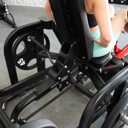 Pro Strength Glute / Outer Thigh - Muscle D Fitness - Plate Loaded Abductor / Hip Extension - Grit Grind Strength