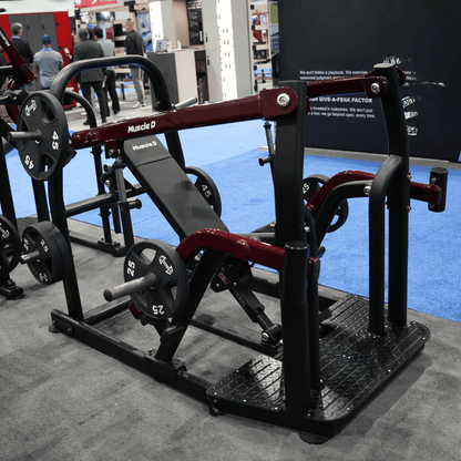 Pro Strength Incline Chest / Shoulder Press - Muscle D Fitness - Adjustable - Plate Loaded - Pec Delt Training - Grit Grind Strength
