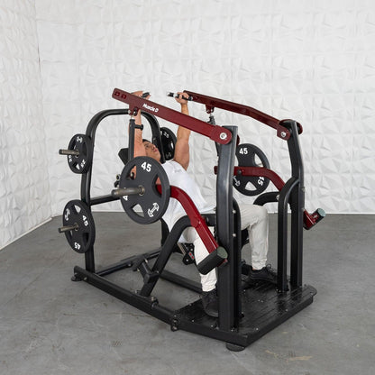 Pro Strength Incline Chest / Shoulder Press - Muscle D Fitness - Adjustable - Plate Loaded - Pec Delt Training - Grit Grind Strength