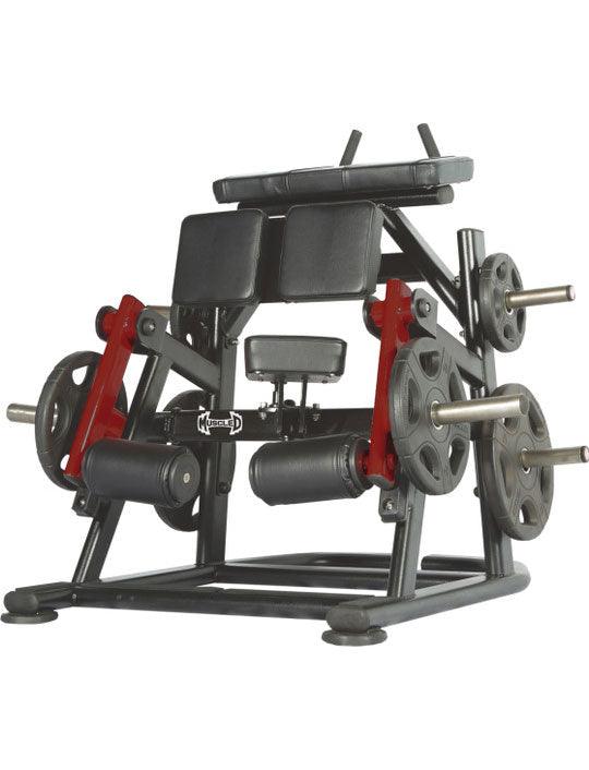 Pro Strength Kneeling Leg Curl - Muscle D Fitness - Plate Loaded Iso - Lateral Hamstring Machine - Grit Grind Strength