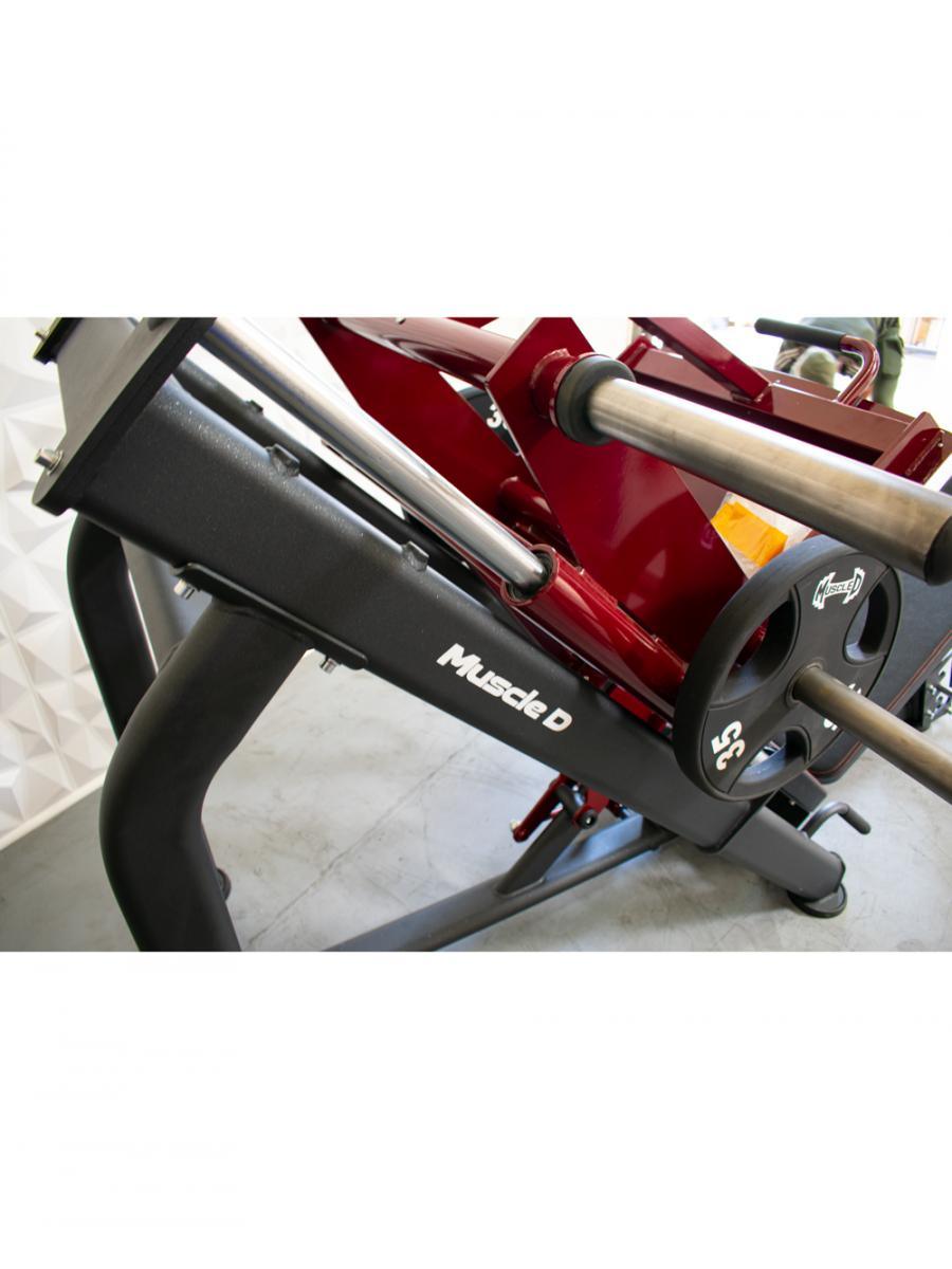 Pro Strength Linear Bearing Leg Press - Muscle D Fitness - Adjustable Back Pad - Plate Loaded - Grit Grind Strength