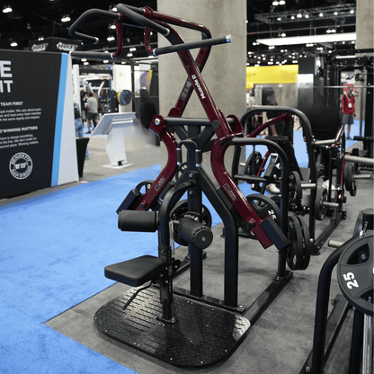 Pro Strength Rotary Lat Pull - Down - Muscle D Fitness - Premium - Adjustable - Plate Loaded - Lat Training - Grit Grind Strength