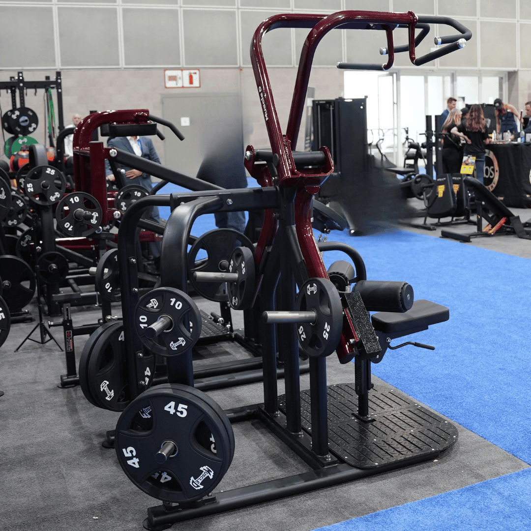 Pro Strength Rotary Lat Pull - Down - Muscle D Fitness - Premium - Adjustable - Plate Loaded - Lat Training - Grit Grind Strength