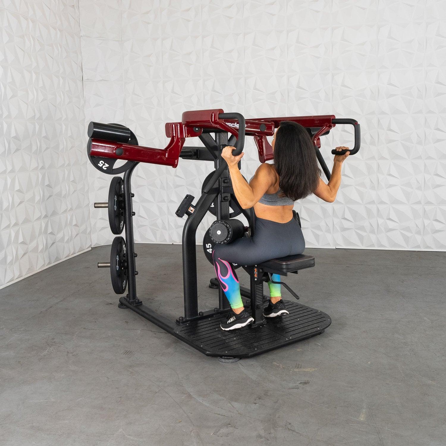 Pro Strength Rotary Lat Pull - Down - Muscle D Fitness - Premium - Adjustable - Plate Loaded - Lat Training - Grit Grind Strength