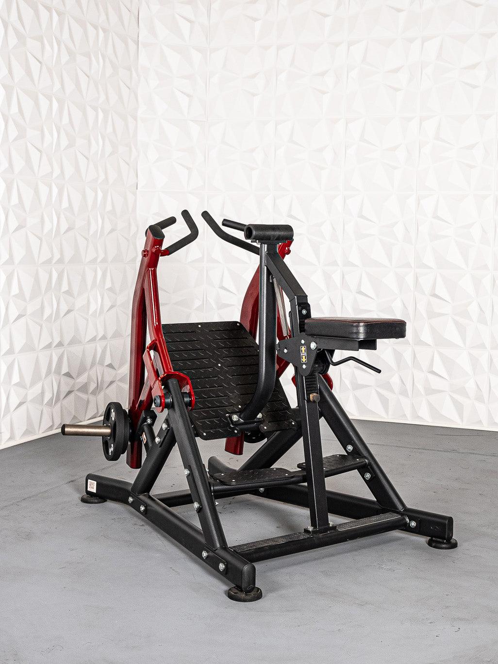 Pro Strength Seated Row - Muscle D Fitness - Commercial Grade - Plate Loaded - Iso - Lateral Training - Grit Grind Strength