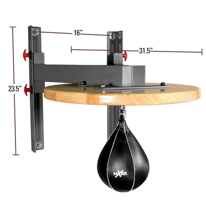 Professional Speed Bag Platform with Chain Swivel for MMA and Boxing - Grit Grind Strength