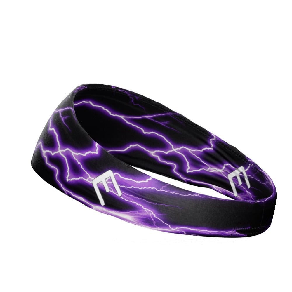 Purple Lightning Headband - Grit Grind Strength