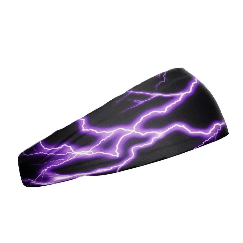 Purple Lightning Headband - Grit Grind Strength