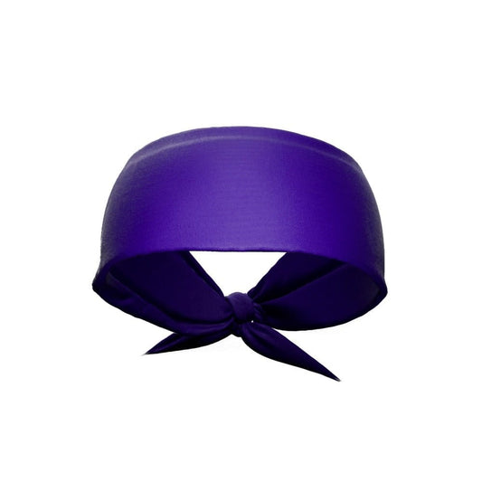 Purple Tie Headband - Grit Grind Strength