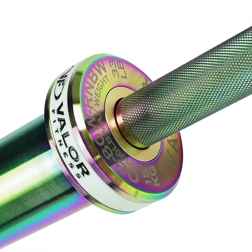 Rainbow Coated Needle Bearing Barbell - Grit Grind Strength