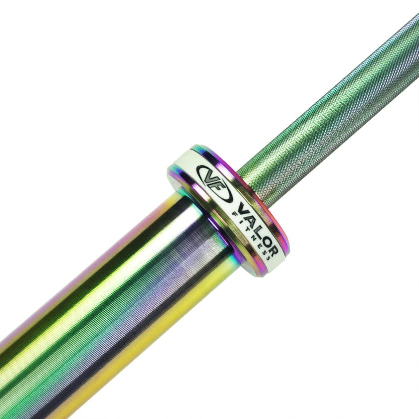 Rainbow Coated Needle Bearing Barbell - Grit Grind Strength