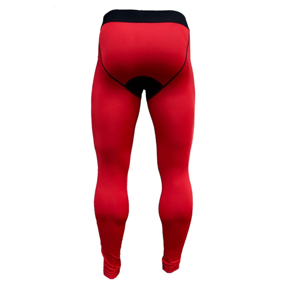 Red Compression Tights - Grit Grind Strength