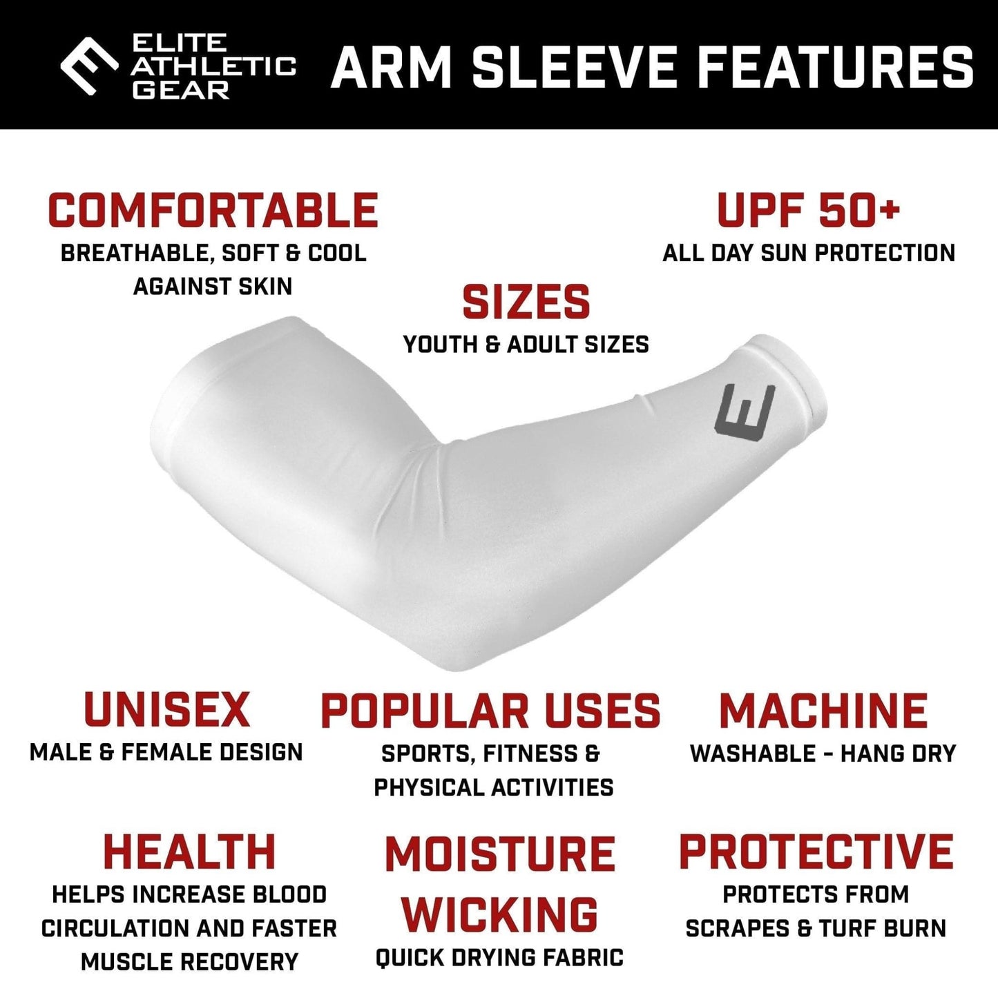 Red Ice Cream Arm Sleeve - Grit Grind Strength