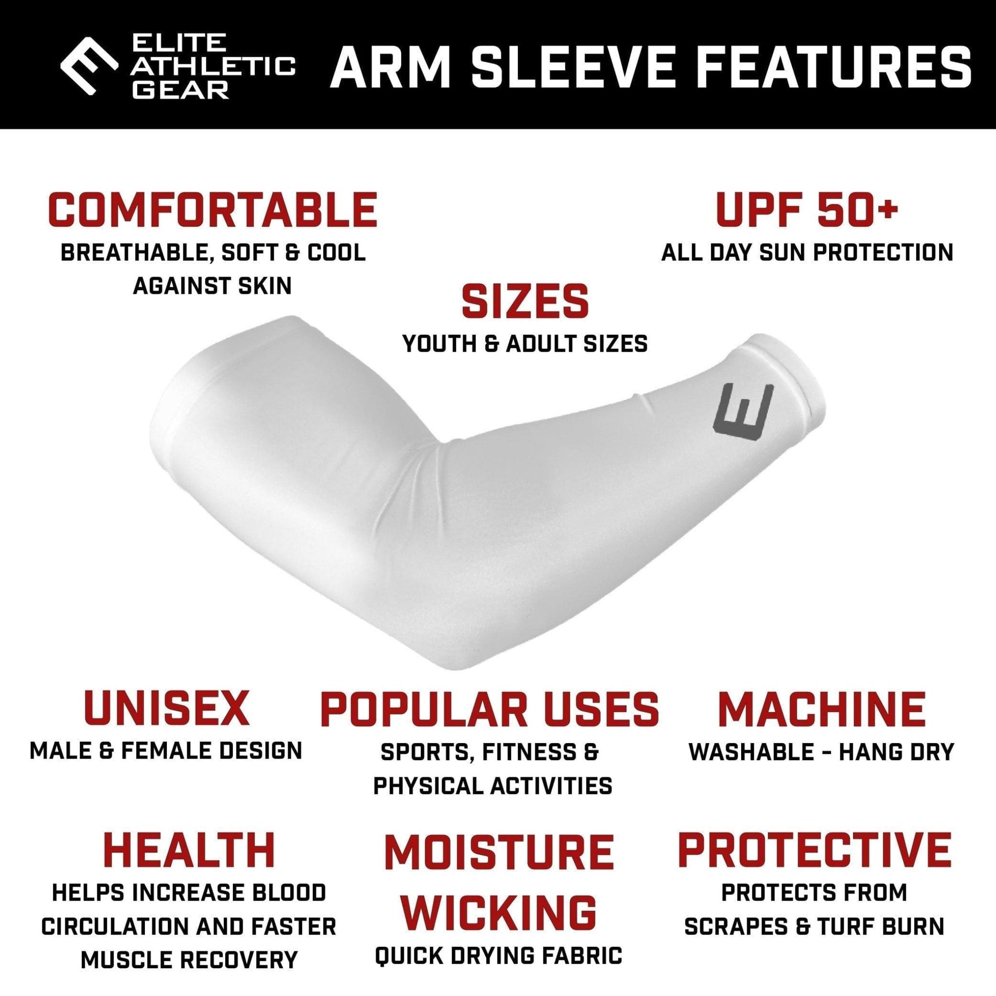Red Ice Cream Arm Sleeve - Grit Grind Strength