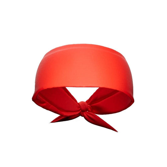 Red Tie Headband - Grit Grind Strength