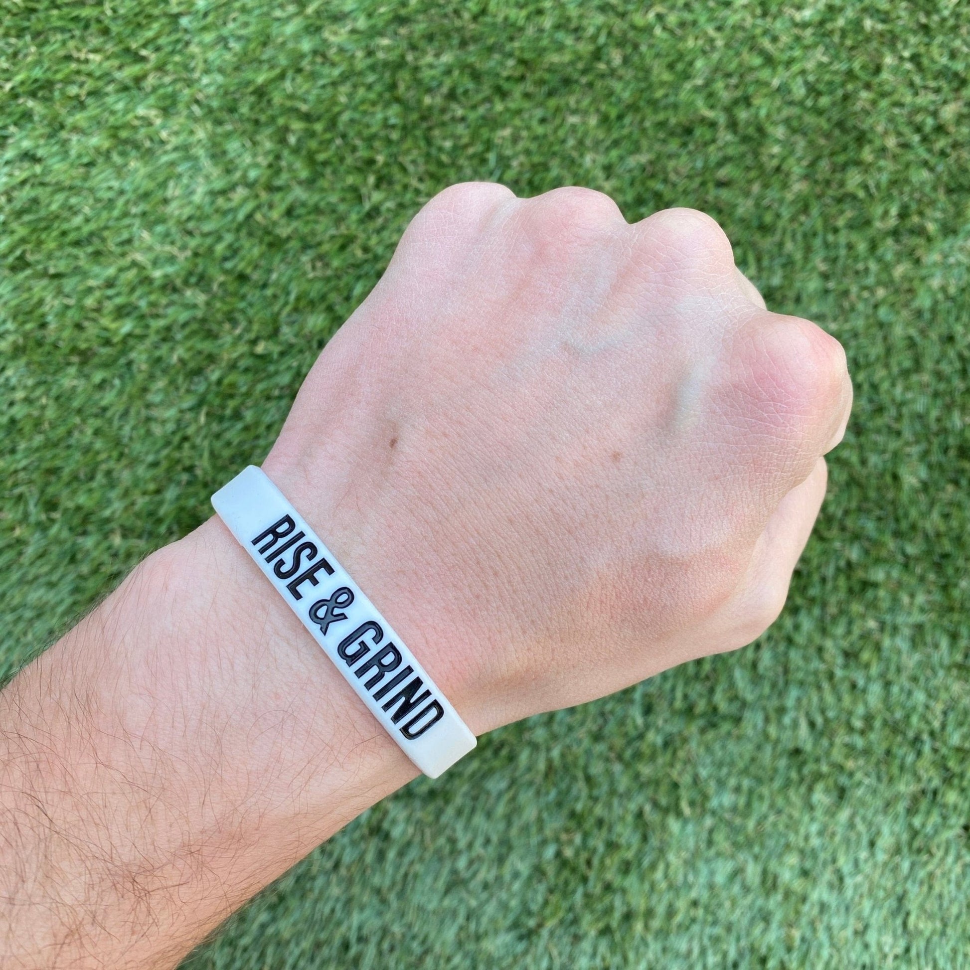 RISE & GRIND Wristband - Grit Grind Strength