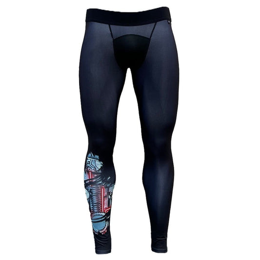 Robot Compression Tights - Grit Grind Strength