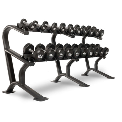 Round Commercial Urethane Dumbbells (5 - 50 lb and 5 - 75 lb Sets) - Grit Grind Strength