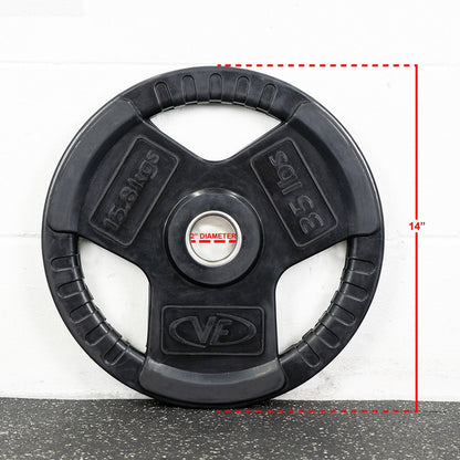 Rubber Olympic Plates (LB) - Grit Grind Strength