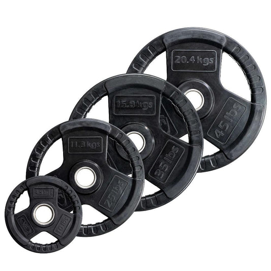 Rubber Olympic Plates (LB) - Grit Grind Strength