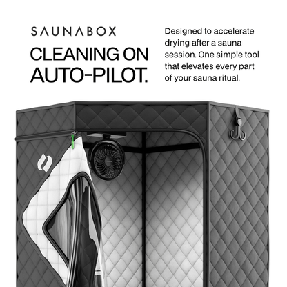 SaunaBox® Flow - Dual Purpose Fan - Grit Grind Strength