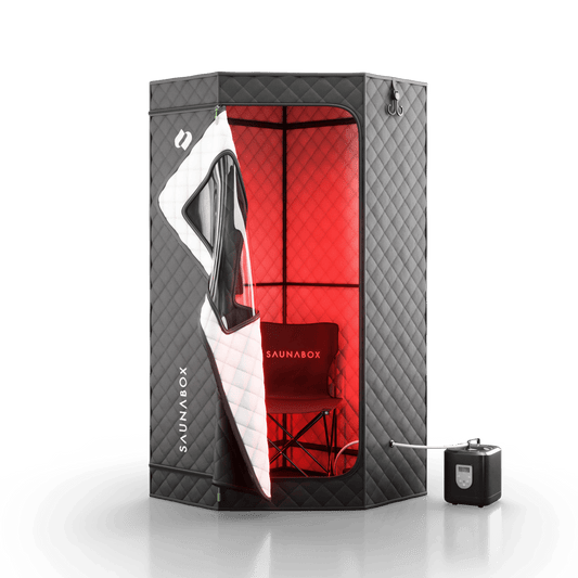 SaunaBox® SmartSteam Pro With Red - Light Therapy - Grit Grind Strength