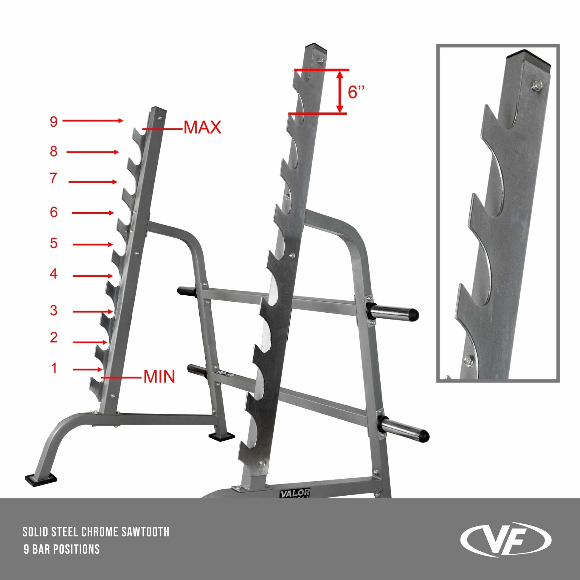 Sawtooth Squat Rack - Grit Grind Strength