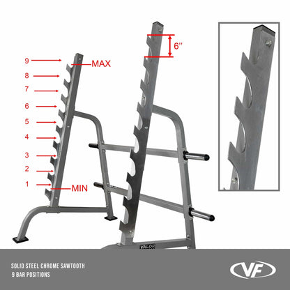 Sawtooth Squat Rack - Grit Grind Strength