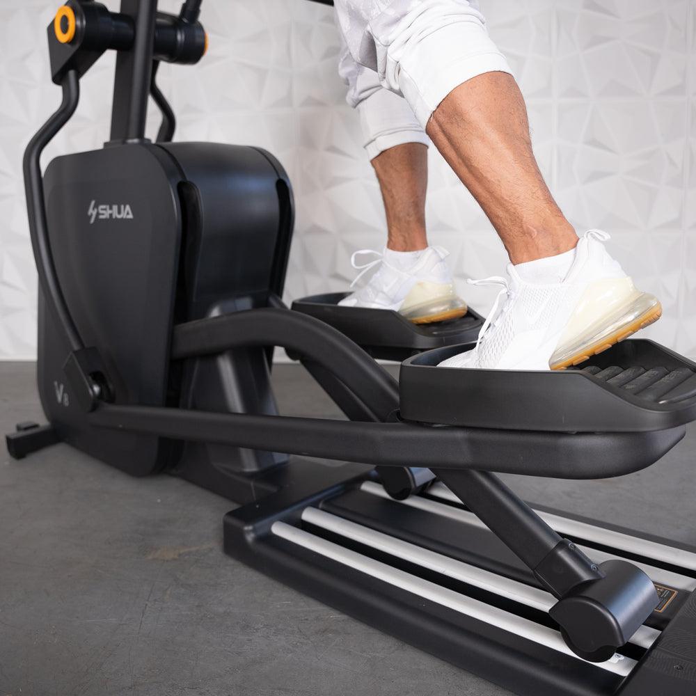 Self Powered Commercial Cross Trainer - Elliptical - Muscle D Fitness - Durable Commercial - Grade Cross Trainer Elliptical - Grit Grind Strength