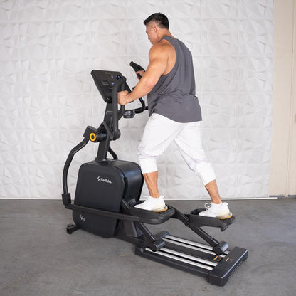 Self Powered Commercial Cross Trainer - Elliptical - Muscle D Fitness - Durable Commercial - Grade Cross Trainer Elliptical - Grit Grind Strength