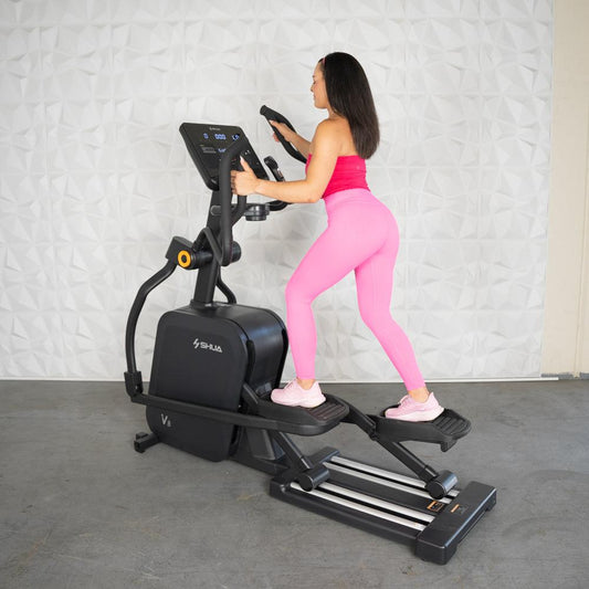 Self Powered Commercial Cross Trainer - Elliptical - Muscle D Fitness - Durable Commercial - Grade Cross Trainer Elliptical - Grit Grind Strength