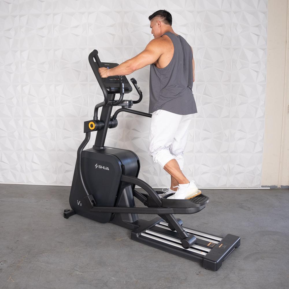 Self Powered Commercial Cross Trainer - Elliptical - Muscle D Fitness - Durable Commercial - Grade Cross Trainer Elliptical - Grit Grind Strength