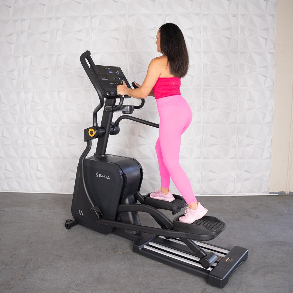 Self Powered Commercial Cross Trainer - Elliptical - Muscle D Fitness - Durable Commercial - Grade Cross Trainer Elliptical - Grit Grind Strength